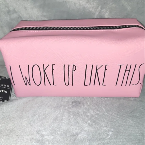 ❤SALE❤Rae Dunn "I Woke Up Like This." cosmetic bag. - Picture 8 of 9